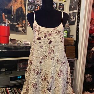 Brandy Melville Floral Spaghetti Strap Dress